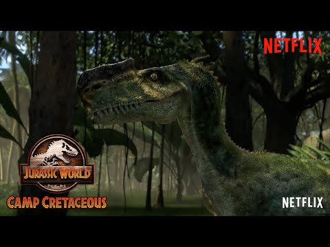 Monolophosaurus Scene | JURASSIC WORLD CAMP CRETACEOUS | NETFLIX
