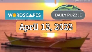 Wordscapes Daily Puzzle APRIL 13, 2023 gameplay | Answers | Solution