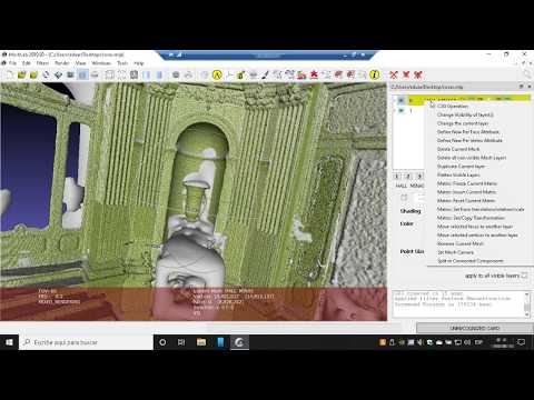 Generate mesh from point cloud in MeshLab