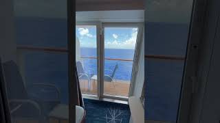 NCL Breakaway Quick Balcony Stateroom Tour! #shorts #cruiseship #cruisenorwegian