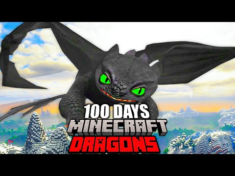 I Spent 100 Days in HTTYD in Minecraft (Full Movie)