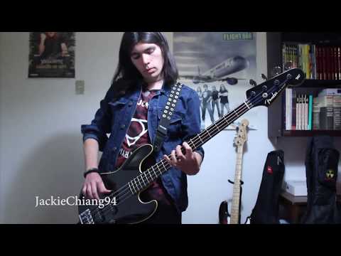 Muse - Psycho | Bass cover (+ drum track)HD by Jackie Chiang