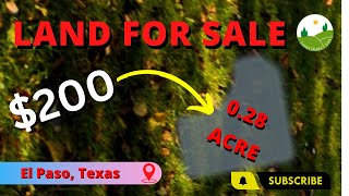 0.28  acre land for sale in El Paso, Texas [H793-002-0110-0120]