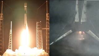 GPS III-8 launch and Falcon 9 first stage landing