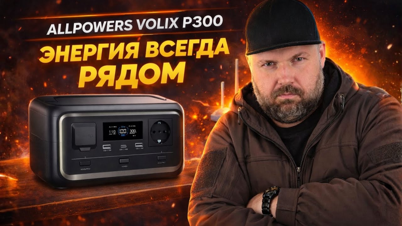 ЗАРЯДНАЯ СТАНЦИЯ ALLPOWERS VOLIX P300 С UPS И LIFEPO4 БАТАРЕЕЙ. ПАВЕРСТАНЦИЯ КОТОРАЯ ВЫРУЧ?