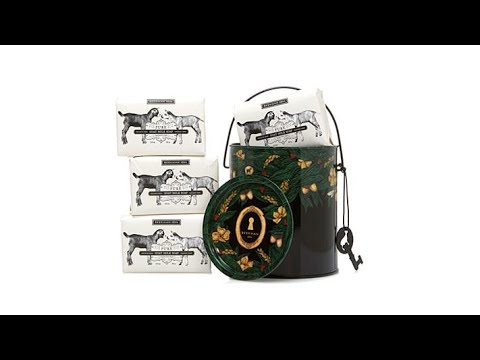 Beekman 1802 4piece Goat Milk Bar Soap Beauty Pail