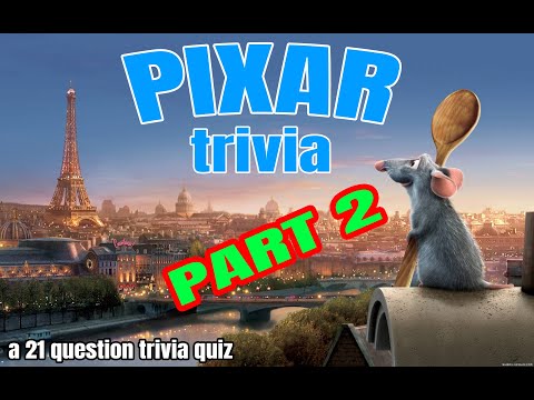 PIXAR TRIVIA - part two - 21 Question DISNEY/PIXAR fun trivia quiz [ROAD TRIpVIA- ep:502]