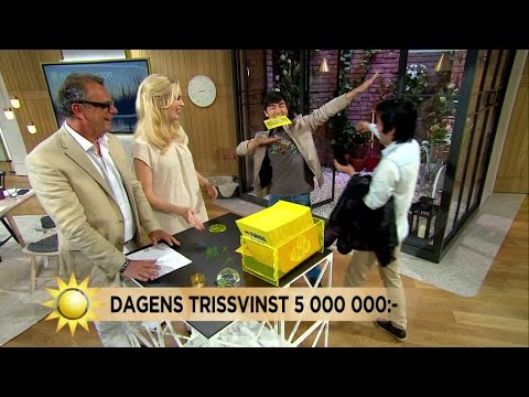 Kolla in Triss-vinnarens sköna segergest! - Nyhetsmorgon (TV4)