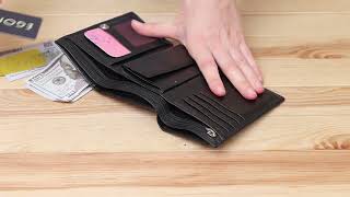 Гаманець чоловічий KARYA 17238 шкіряний чорний