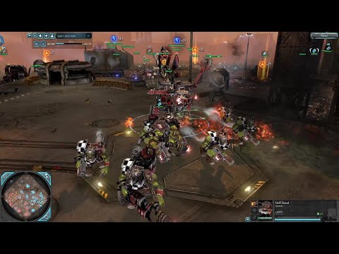 Dow 2 faction wars - Orks vs Nids -  Deff Dread 3rd person camera overview
