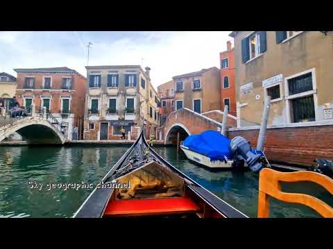 Venice Gondola Tour in 4k