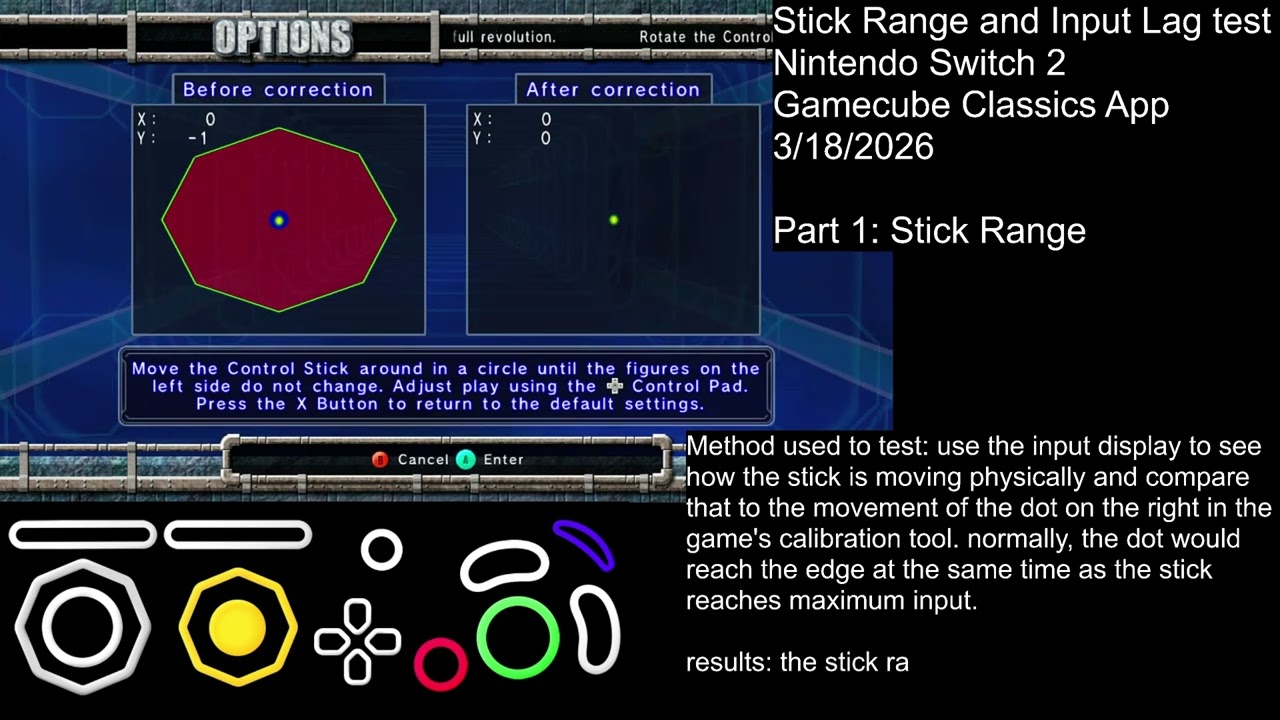 F-Zero GX Control Stick Calibration and Input Lag test on Switch 2 (3/18/2026) they fixed one thing! - YouTube