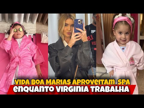 While Virginia works, the Marias enjoy the SPA with their friends