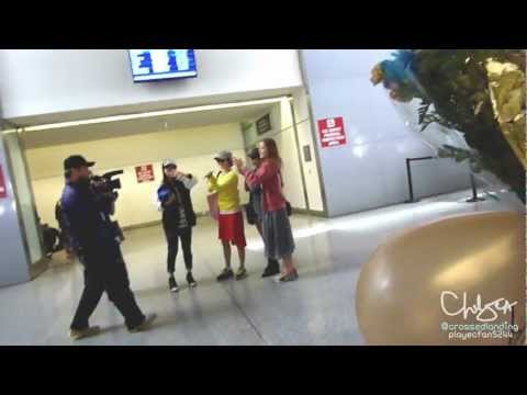 120521 KARA 카라 Arrival at SFO Airport - KAMILIA SING HAPPY BIRTHDAY TO GYURI~! ^___^