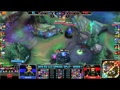 Elements vs Fnatic - HIGHLIGHTS - EU LCS Spring 2015 - W1D1 - Season 2015 - League of Legends