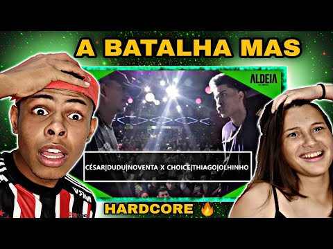 REACT: CÉSAR, NOVENTA E DUDU X CHOICE, THIAGO E OLHINHO | GRANDE FINAL | BDA 2 anos