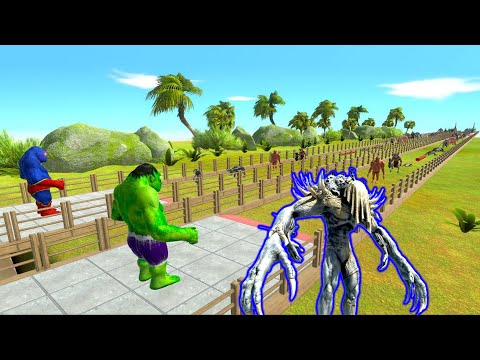HULK GORO vs WITCHER GORO vs SCOURGE - Who is Stronger? - Animal Revolt Battle Simulator