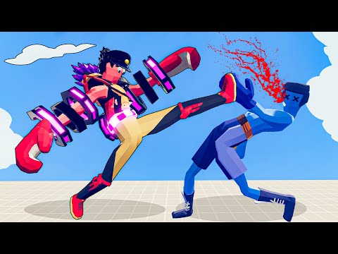 SUPER KICKBOXER vs EVERY UNIT| Totally Accurate Battle Simulator-TABS