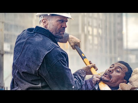 Jason Statham DESTROYS Gangsters at Construction Site - A Working Man Clip (2025)