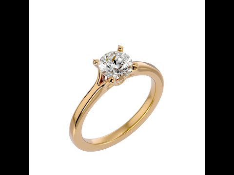 Inel de logodna Distins Briliant Aur Galben 18k Pure Diamond - Gabriela