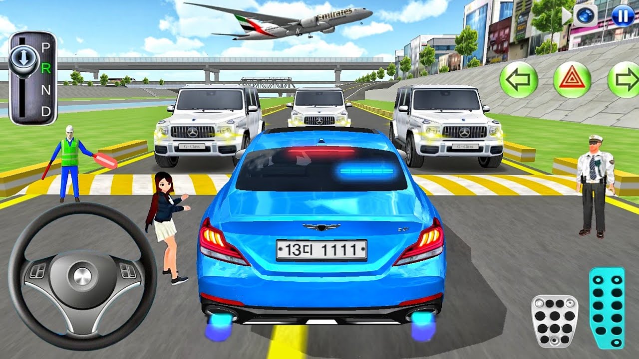 New Blue Mercedes G63 Cars Parking in Garage - 3D Driving Class 2025 Game! Android Gameplay