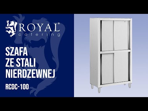 Video - Szafa ze stali nierdzewnej - 1000 x 500 x 1800 mm - Royal Catering
