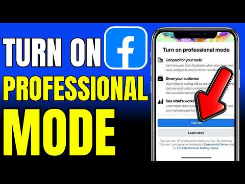How To Turn On Professional Mode On Facebook 2026 (Fast And Easy)