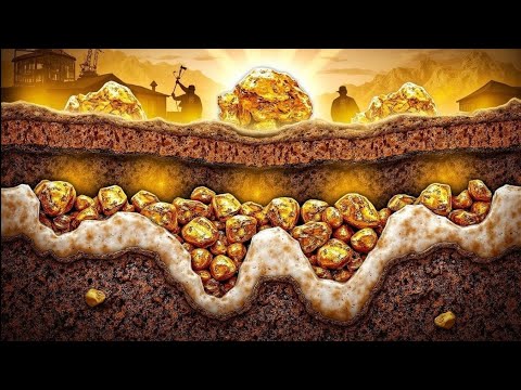 Como O Ouro é Produzido Na Terra | Como o Ouro É EXTRAÍDO Das Minas 🥇