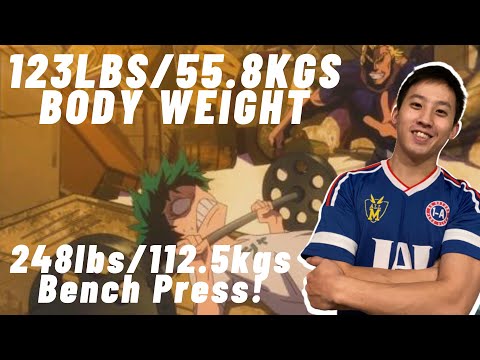 UFpwrLifter program episode 4 | 248lbs/112.5kgs bench! @ 123lbs/55.7kgs BW