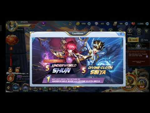 Saint Seiya Awakening News SEA Underworld Shun et Seiya God Cloth / Globale Ikki God Cloth