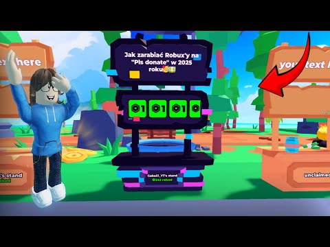Jak zarabiać robuxy na "PLS DONATE" w (2025) roku🤔💵 [PORADNIK]