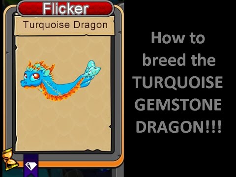 How to breed a Turquoise Gemstone dragon in DragonVale - breeding combinations