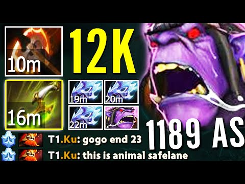 12K 23SAVAGE IS ANIMAL!!? 3x Moonshard + Swift Blink 1189 UNREAL SPEED Achemist FARMING Dota 2 WTF