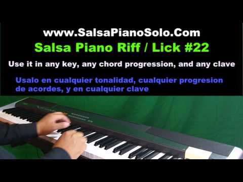 Salsa Piano Solo - Riff / Lick #22 (Improvisation tip) - Albeniz Quintana (Producer)