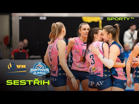 VK Prostějov vs. VK Šantovka Olomouc UP 3:1 | DATART Extraliga ženy | 1. finále | SESTŘIH