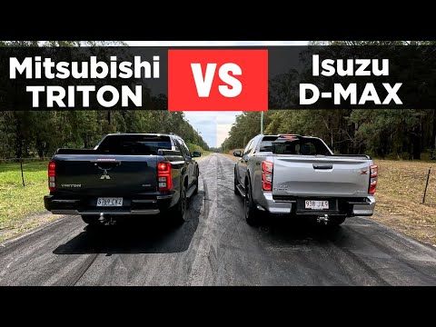 Drag Race: 2024 Mitsubishi Triton vs Isuzu D-Max – 0-100, 1/4 mile comparison