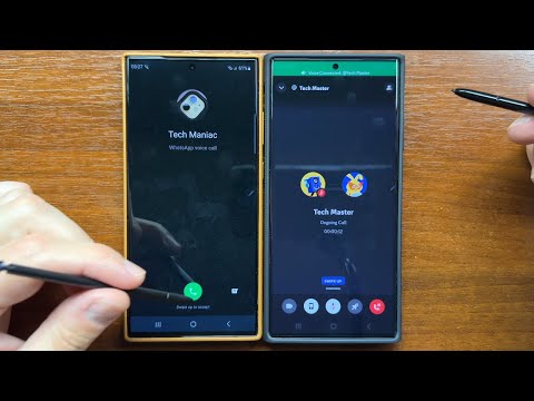 Samsung Galaxy S23 Ultra vs Note 20 Ultra WhatsApp vs Discord Incoming Calls & Chat with Styluses