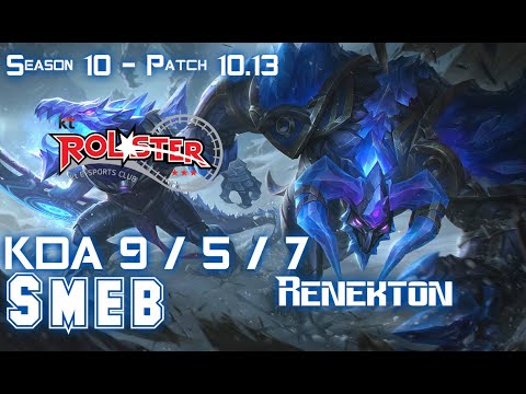 KT Smeb RENEKTON vs LUCIAN Top - Patch 10.13 KR Ranked
