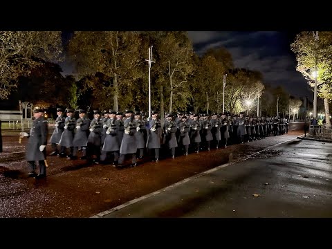 Hundreds of Men March Through Central London in the Middle of the Night (March 2024)￼
