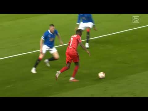 Rangers vs OL Lyon 0-1 Karl Toko Ekambi goal