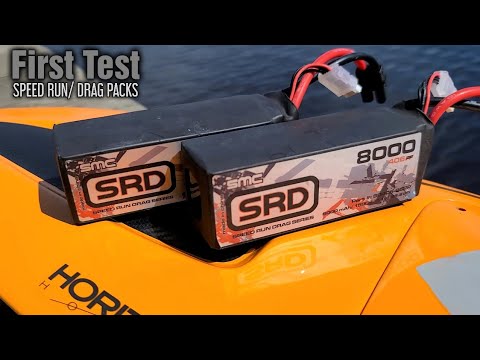SMC SRD 8000 mah 150c Review & Speed Run Test Deltaforce 35 - FE Rc Boat Speed Run