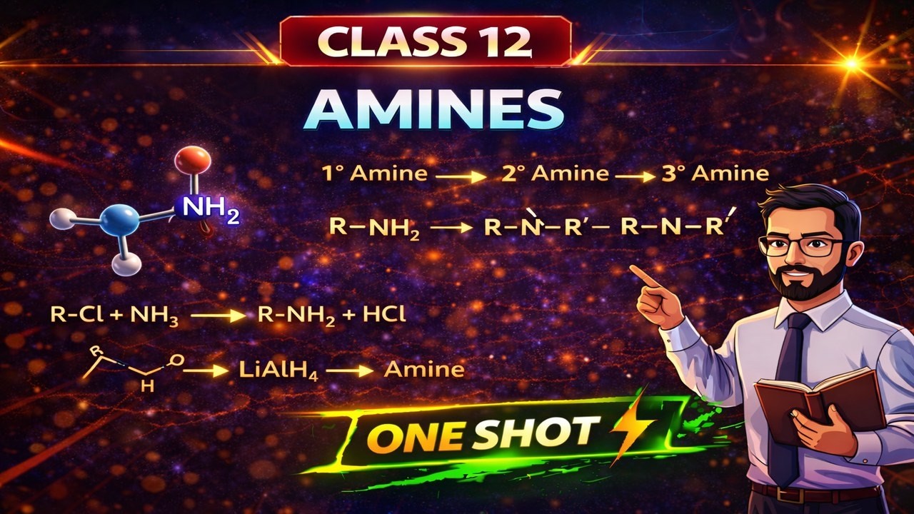CBSE Class 12 || Chemistry || Amines || Animation || in English