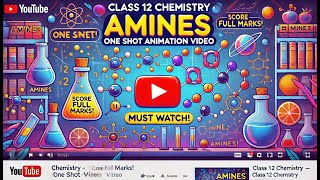 CBSE Class 12 || Chemistry || Amines || Animation || in English
