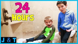24 Hours In Bathroom / Jake and Ty