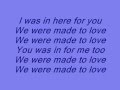 John Legend - Made to love [ lyrics on screen ]