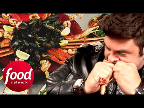 Adam Demolishes A 7 LB Seafood Feast In Under An 1 Hour | Man v Food