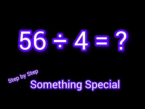 56 Divided by 4 ||56 ÷ 4||How do you divide 56 by 4 step by step?||Long Division||56/4