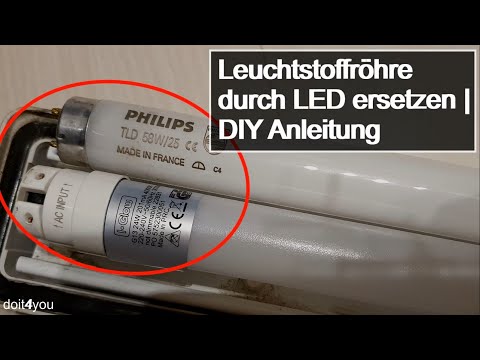 Replacing fluorescent tubes with LEDs | DIY | How To | TUTORIAL