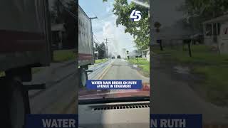 Viewer video shows a huge water main break on Ruth Avenue in Edgemere