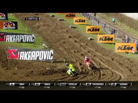 Coldenhoff & Desalle battle + Desalle Crash - Race 1 MXGP of Great Britain 2020 - motocross